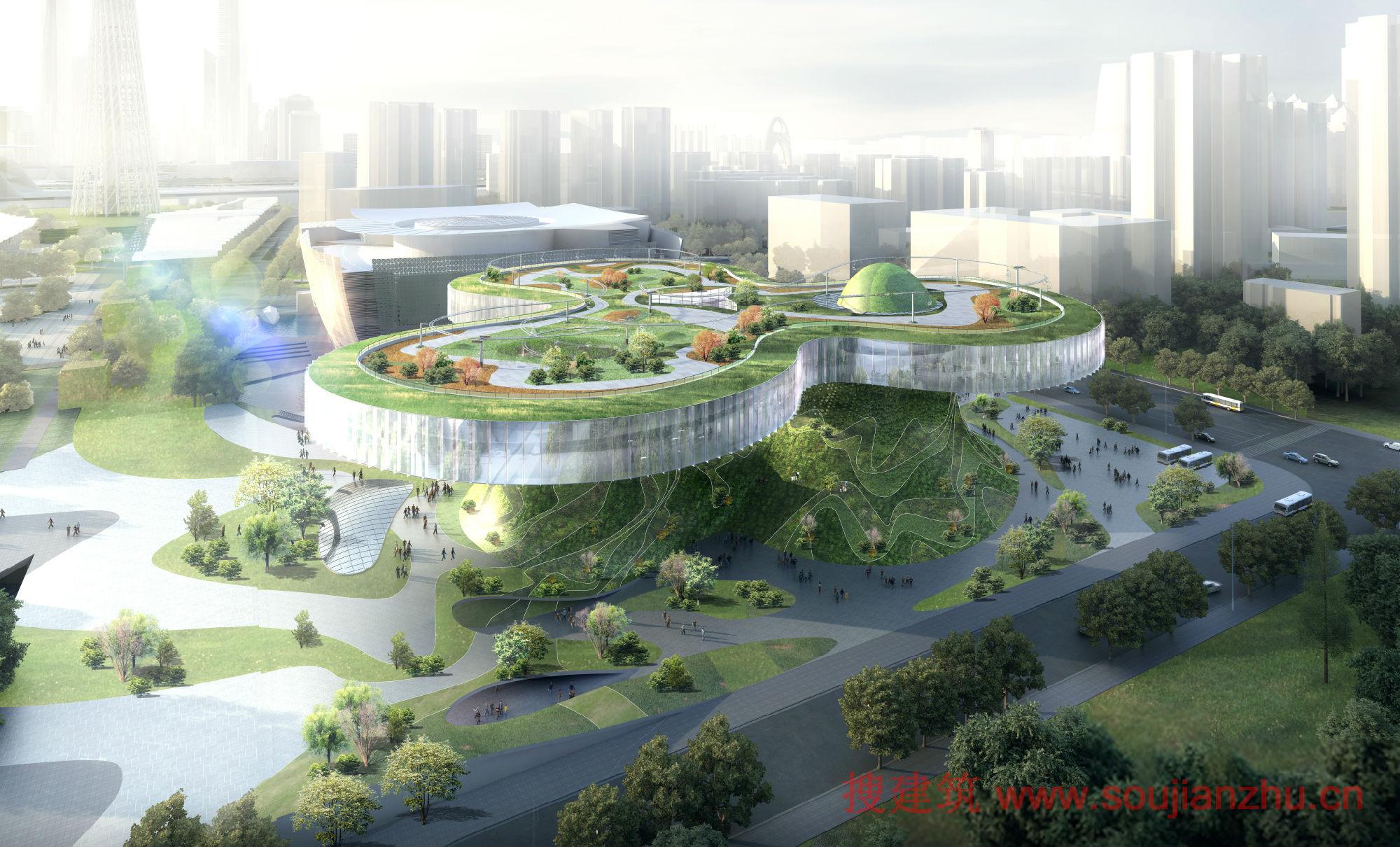 搜建筑网 -- 16种设计方案出炉-广州博物馆和科学馆