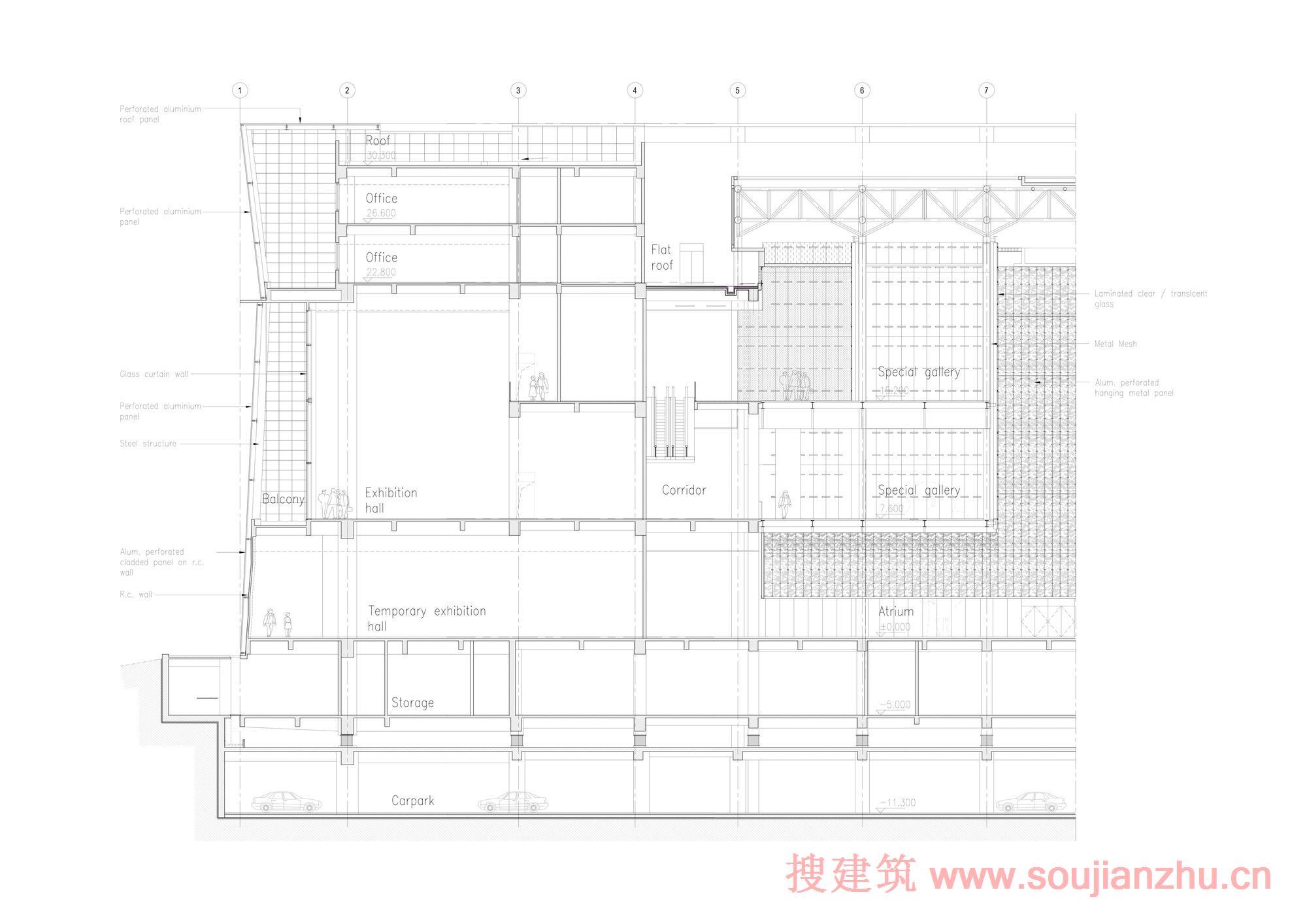 云南省博物馆新馆——"石林"自然体态