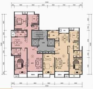 住宅楼盘 太原·万景苑 户型图(6)